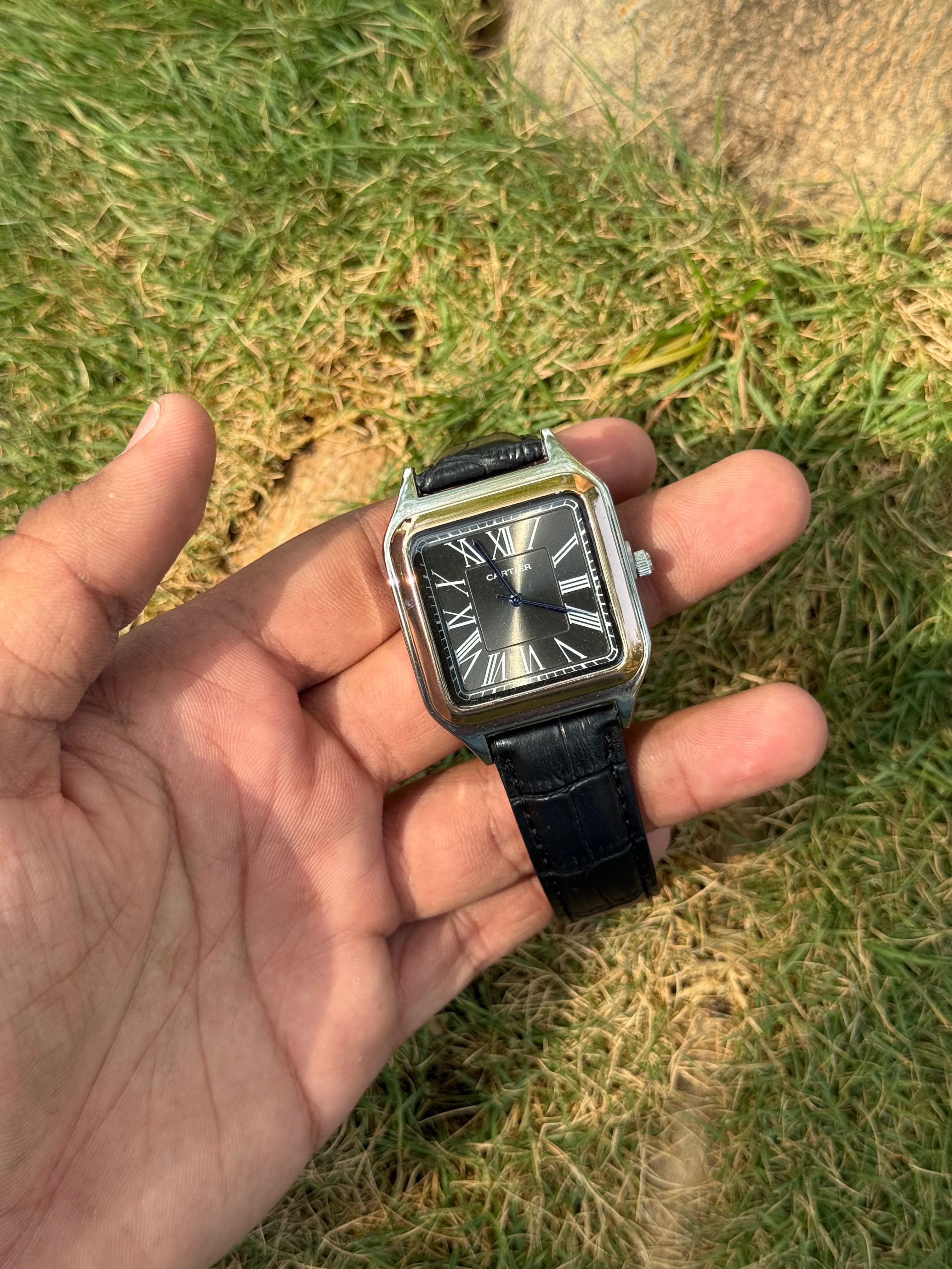 Cartier Santos Dumont – Dual-Tone Luxury & Obsidian Black Dial Men's - Watch