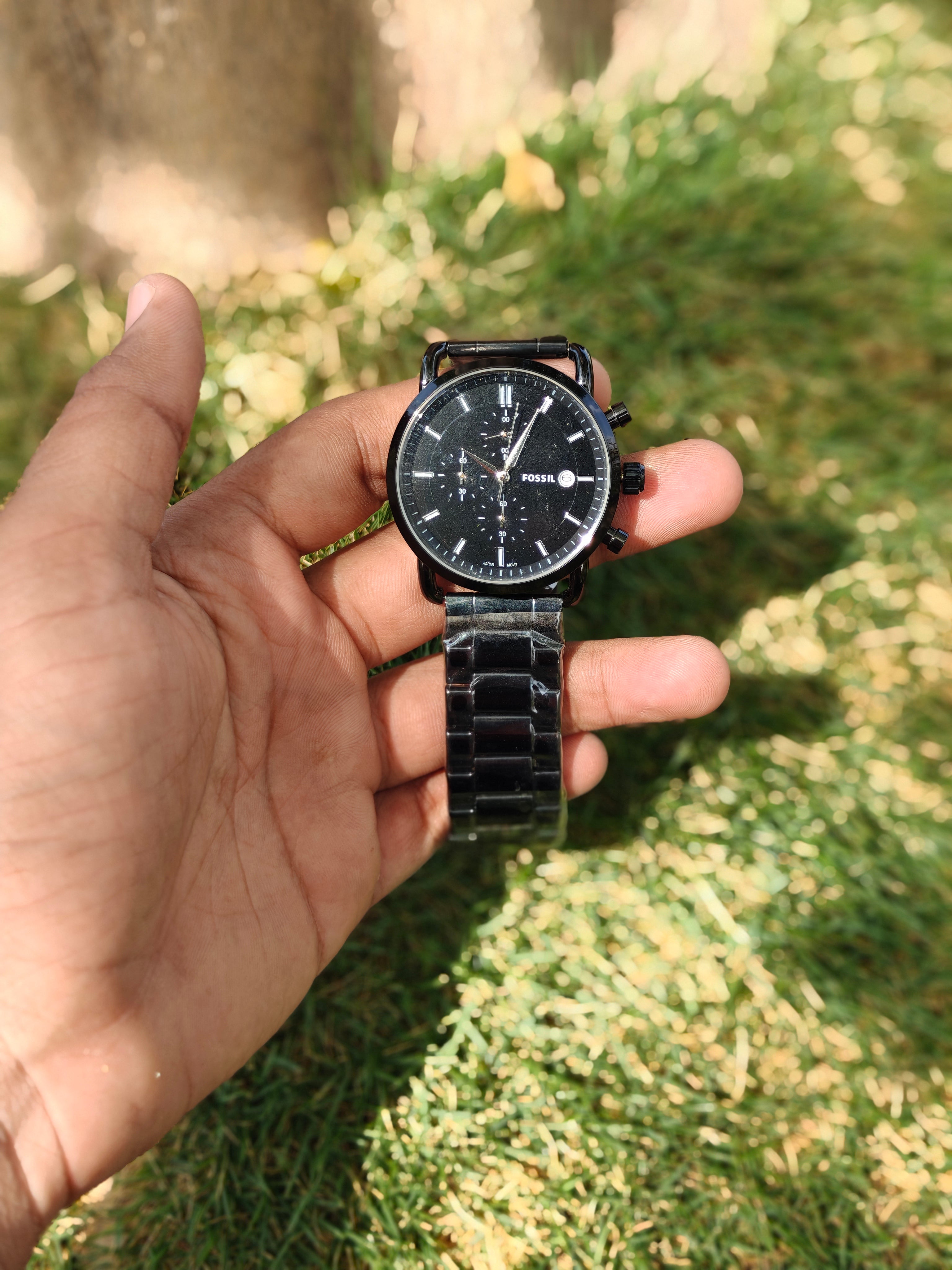 Fossil Style Neutra Chronograph – All-Black Minimalist Sports Edition (Quartz)