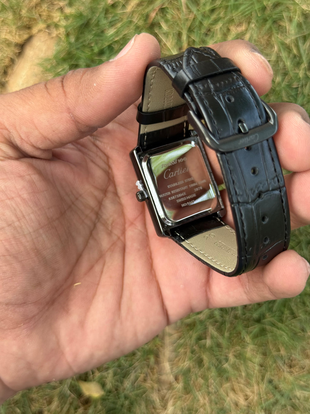 Cartier Tank Noir – Stealth Black Case & Classic Roman Dial Men's Watch