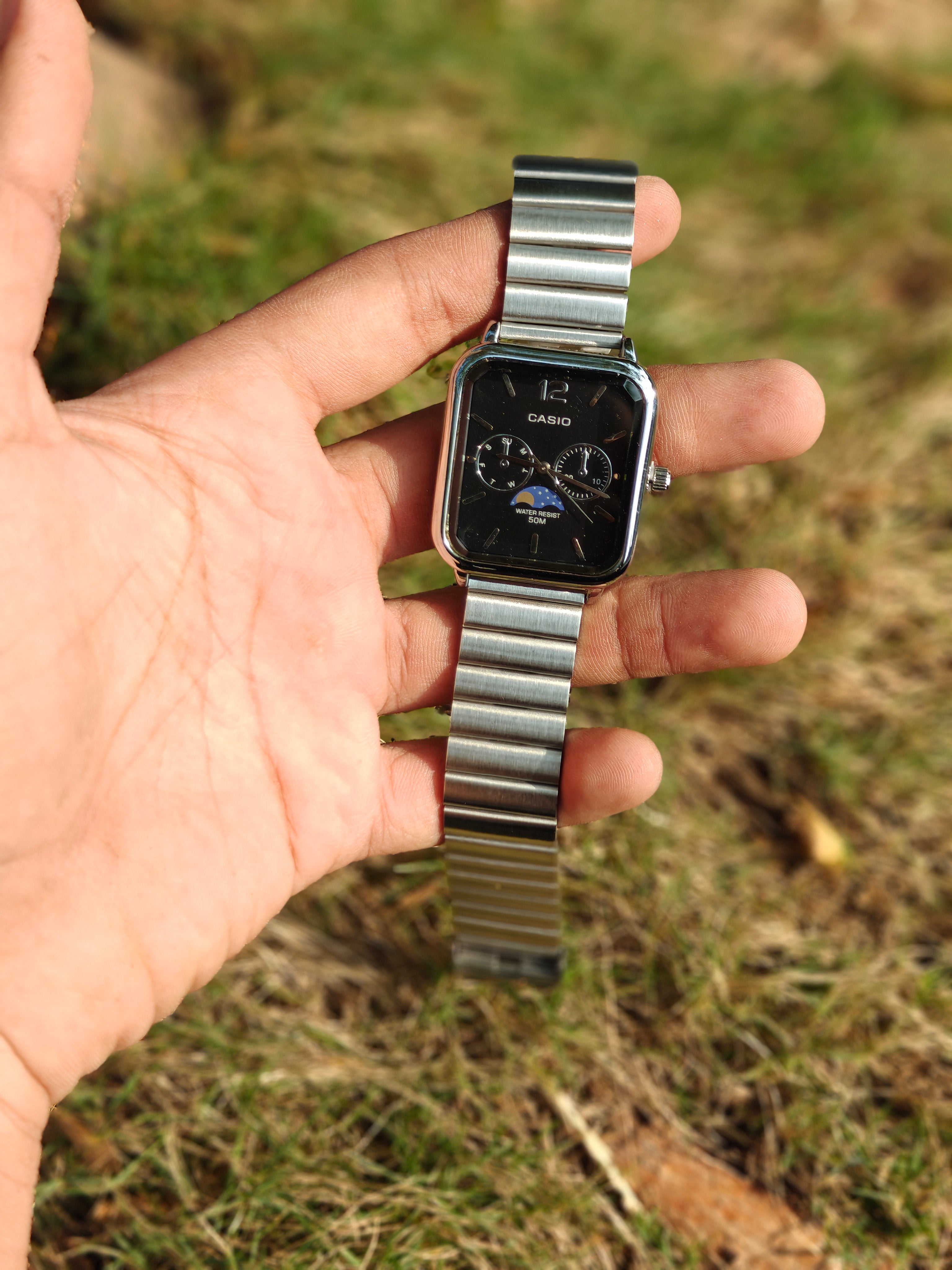 Casio Moon Phase Display Men's Watch
