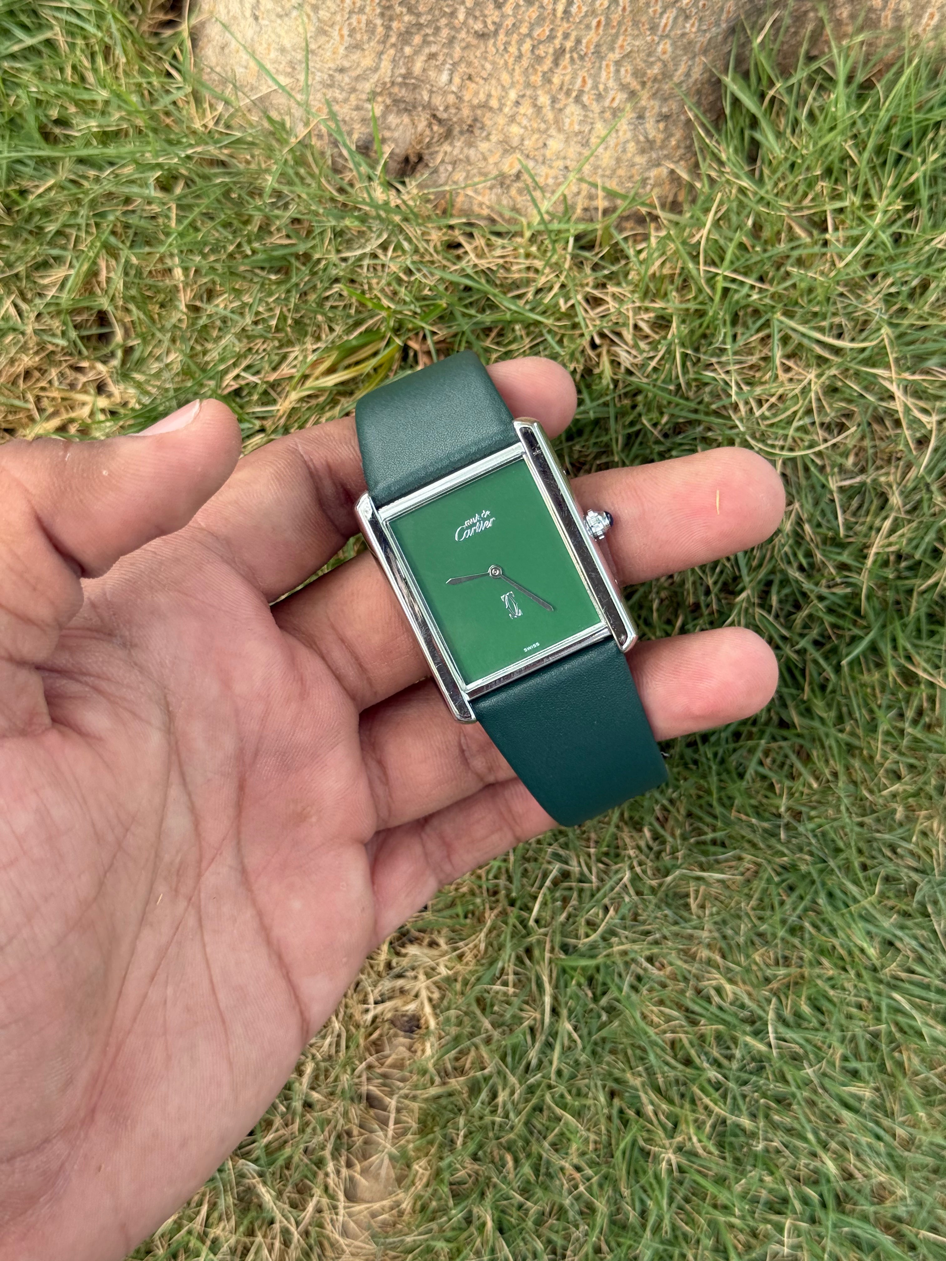 Cartier Tank Must – Monochrome Emerald Green Edition