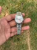 Rolex Style Datejust Luxury – Classic Silver Dial Jubilee Edition for Women (Quartz)