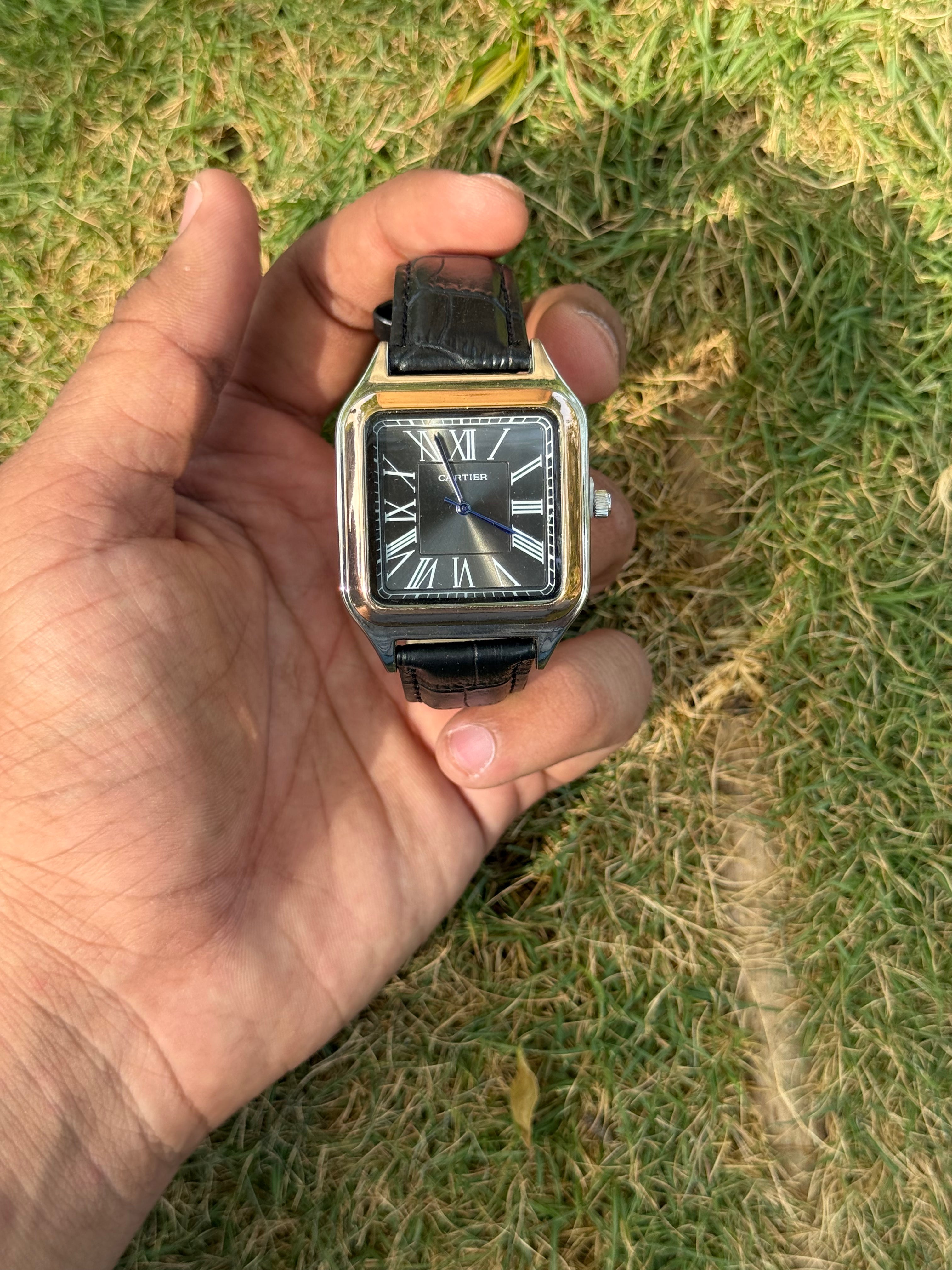 Cartier Santos Dumont – Dual-Tone Luxury & Obsidian Black Dial Men's - Watch
