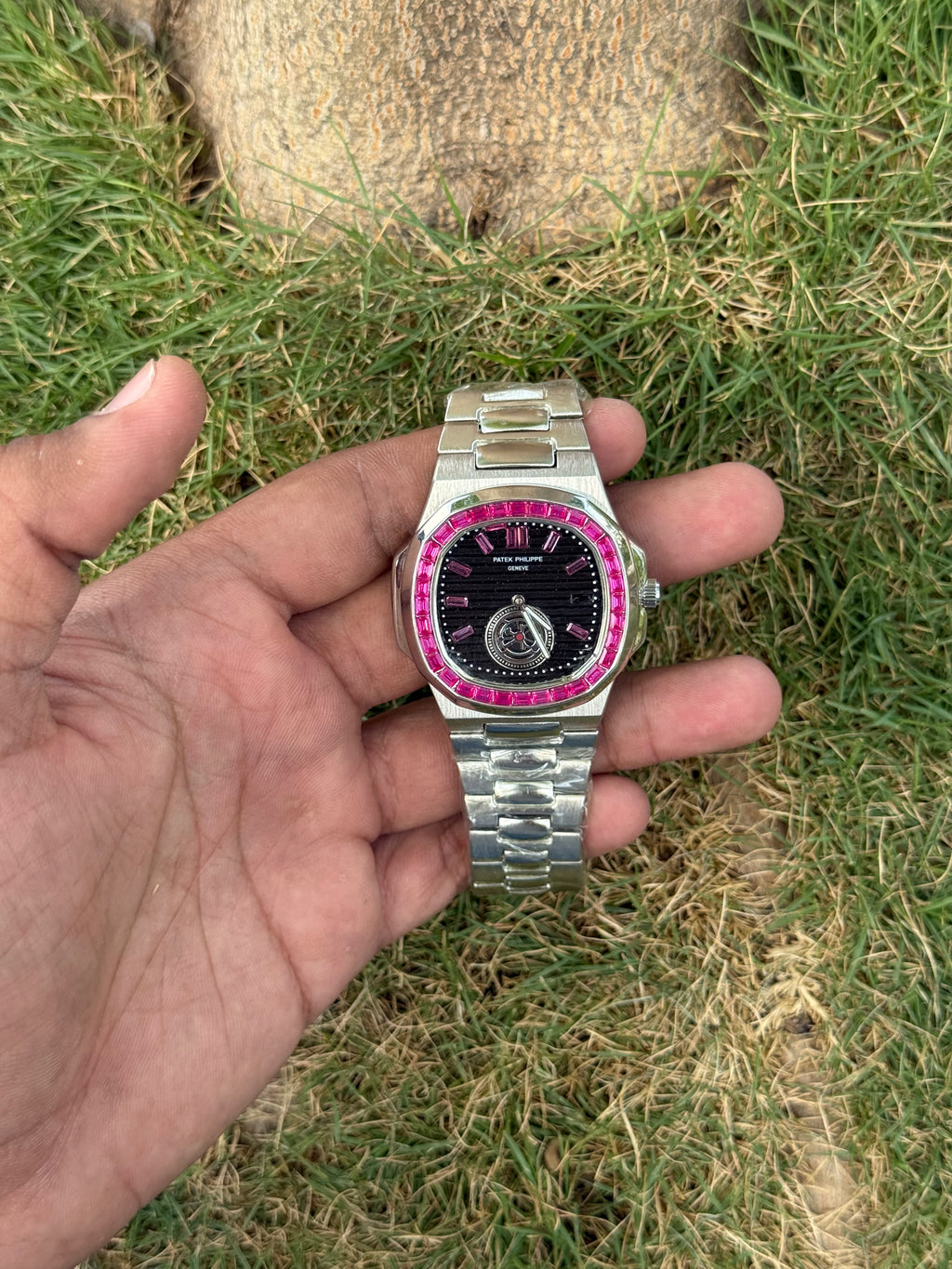 Patek Philippe Nautilus – Custom Ruby Bezel & Tourbillon Edition